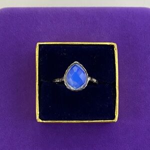 💛 Handmade Sterling Silver Blue Moonstone Ring | Dreamy Light Effect